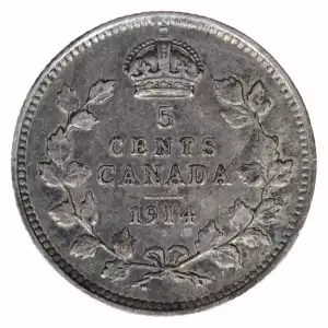 CANADA Silver 5 CENTS (2)