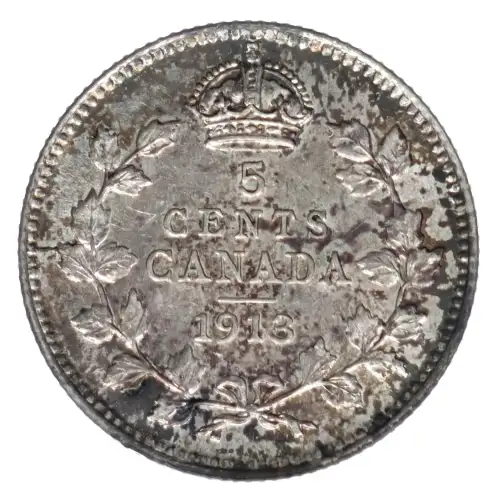 CANADA Silver 5 CENTS (2)