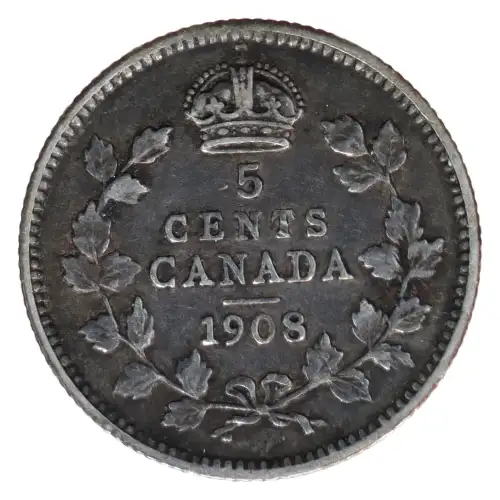 CANADA Silver 5 CENTS (2)