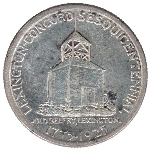 Classic Commemorative Silver--- Lexington - Concord Sesquicentennial 1925 -Silver- 0.5 Dollar (2)