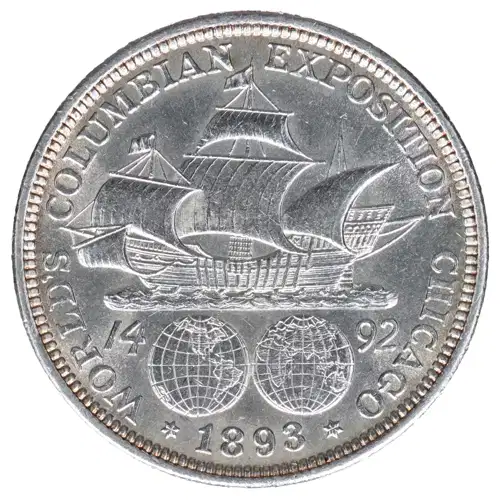 Classic Commemorative Silver--- World's Columbian Exposition Half Dollar 1892 - 1893 -Silver- 0.5 Dollar