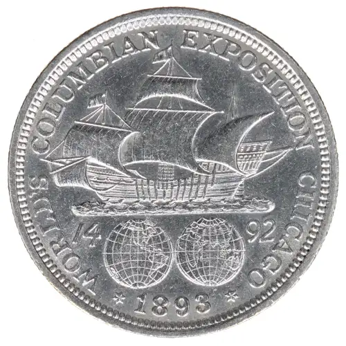 Classic Commemorative Silver--- World's Columbian Exposition Half Dollar 1892 - 1893 -Silver- 0.5 Dollar