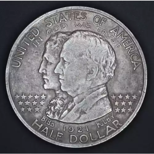 Classic Commemorative Silver--- Alabama Centennial 1921 -Silver- 0.5 Dollar