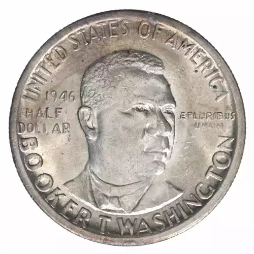 Classic Commemorative Silver--- Booker T. Washington Memorial 1946-1951-Silver- 0.5 Dollar