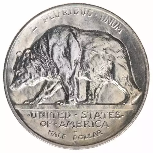 Classic Commemorative Silver--- California Diamond Jubilee 1925 -Silver- 0.5 Dollar (2)