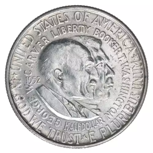 Classic Commemorative Silver---Carver/Washington Commemorative 1951-1954-Silver- 0.5 Dollar (2)