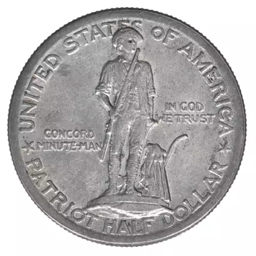 Classic Commemorative Silver--- Lexington - Concord Sesquicentennial 1925 -Silver- 0.5 Dollar