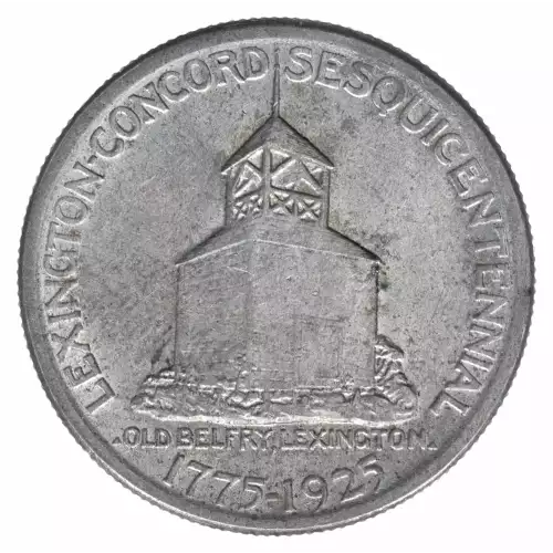 Classic Commemorative Silver--- Lexington - Concord Sesquicentennial 1925 -Silver- 0.5 Dollar (2)