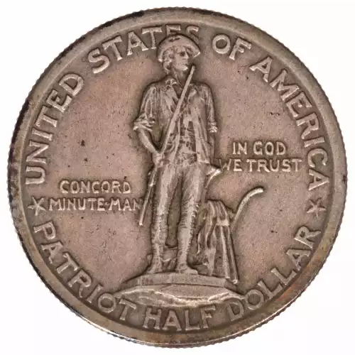 Classic Commemorative Silver--- Lexington - Concord Sesquicentennial 1925 -Silver- 0.5 Dollar