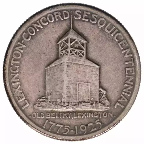 Classic Commemorative Silver--- Lexington - Concord Sesquicentennial 1925 -Silver- 0.5 Dollar (2)