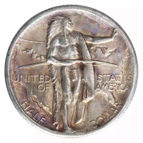 Classic Commemorative Silver Oregon Trail Memorial 1926 -1939 Silver -  0.5 Dollar (2)