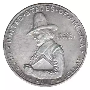 Classic Commemorative Silver--- Pilgrim Tercentenary 1920-1921-Silver- 0.5 Dollar (2)