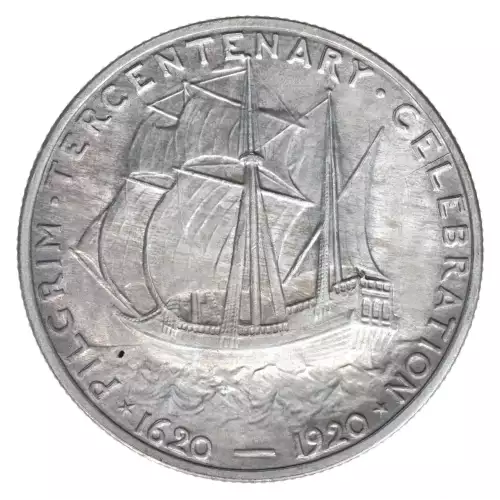 Classic Commemorative Silver--- Pilgrim Tercentenary 1920-1921-Silver- 0.5 Dollar