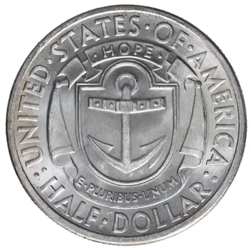 Classic Commemorative Silver--- Providence, Rhode Island, Tercentenary 1936 -Silver- 0.5 Dollar (2)