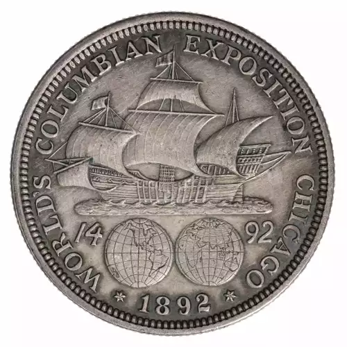 Classic Commemorative Silver--- World's Columbian Exposition Half Dollar 1892 - 1893 -Silver- 0.5 Dollar (2)