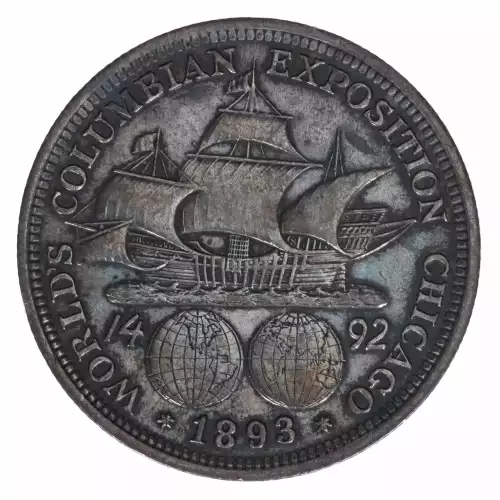 Classic Commemorative Silver--- World's Columbian Exposition Half Dollar 1892 - 1893 -Silver- 0.5 Dollar (2)