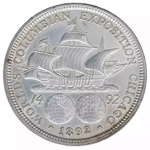 Classic Commemorative Silver--- World's Columbian Exposition Half Dollar 1892 - 1893 -Silver- 0.5 Dollar (2)