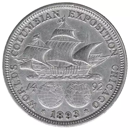 Classic Commemorative Silver--- World's Columbian Exposition Half Dollar 1892 - 1893 -Silver- 0.5 Dollar (2)