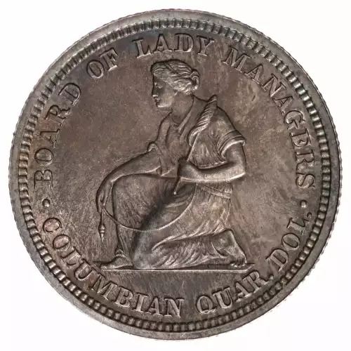 Classic Commemorative Silver--- World's Columbian Exposition, Isabella Quarter 1893-Silver- 0.25 Dollar