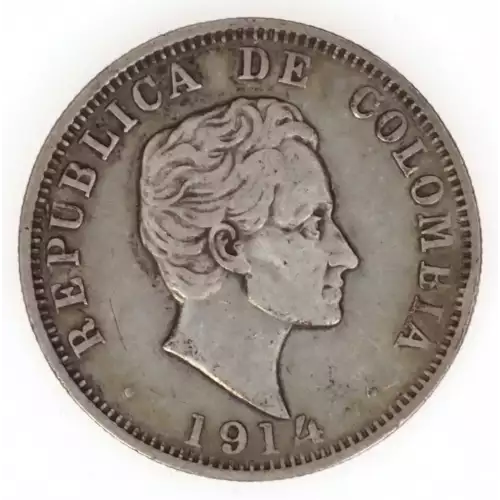 COLOMBIA Silver 50 CENTAVOS (3)