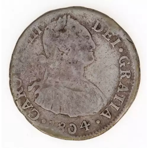 Colonial-Foreign Issues in the New World-Spanish American Coinage-Bust Type-2 Reales -- 2 Real