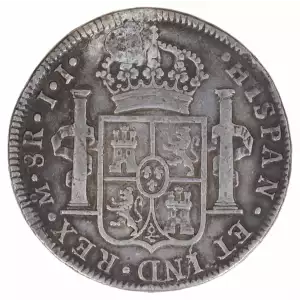 Colonial-Foreign Issues in the New World-Spanish American Coinage-Bust Type-8 Reales -- 8 Real