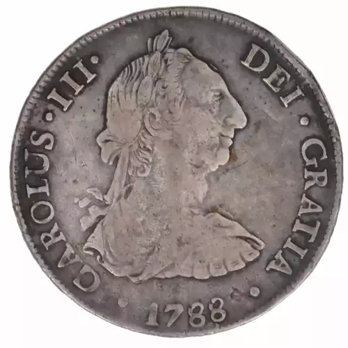 Colonial-Foreign Issues in the New World-Spanish American Coinage-Bust Type-8 Reales -- 8 Real (2)