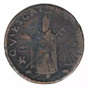 Colonial-New Jersey - St. Patrick Farthing (3)