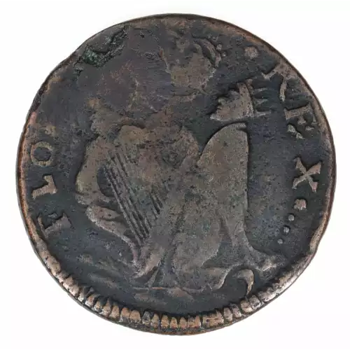 Colonial-New Jersey - St. Patrick Farthing (2)