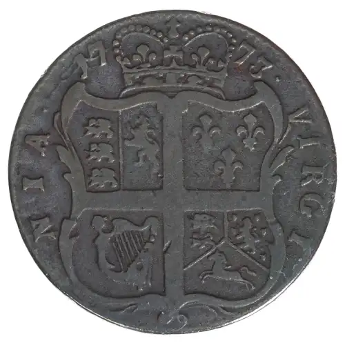 Colonial-Virginia Halfpennies , copper (2)