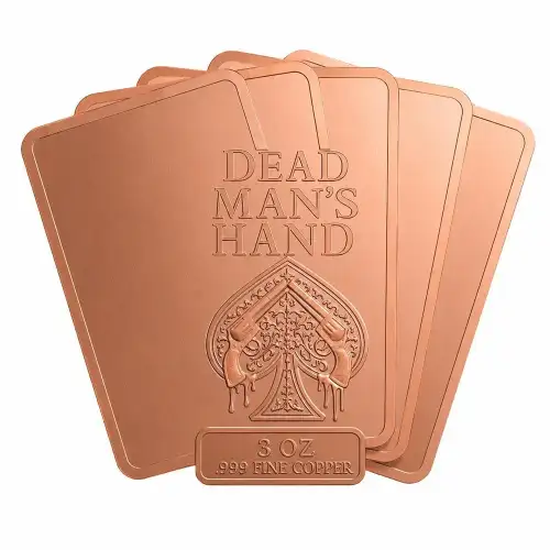 Dead Man's Hand  HR 3 oz Copper Medal