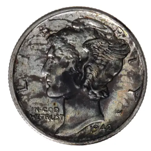 Dimes---Winged Liberty Head or Mercury 1916-1945 -Silver- 1 Dime (2)