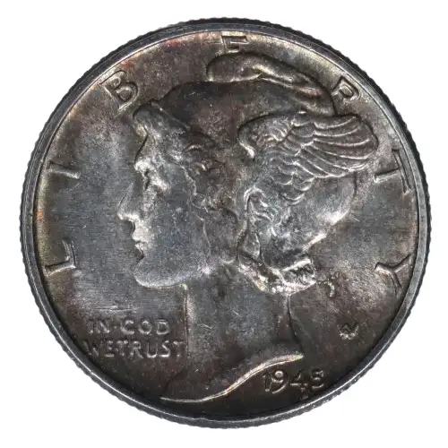 Dimes---Winged Liberty Head or Mercury 1916-1945 -Silver- 1 Dime (2)