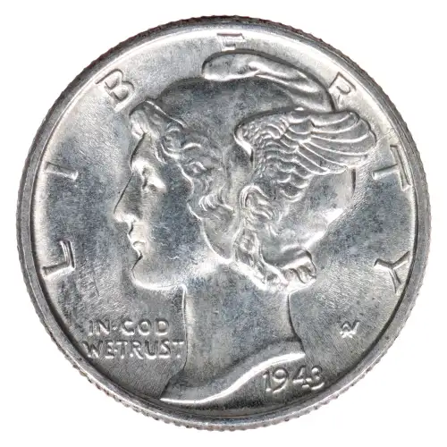 Dimes---Winged Liberty Head or Mercury 1916-1945 -Silver- 1 Dime