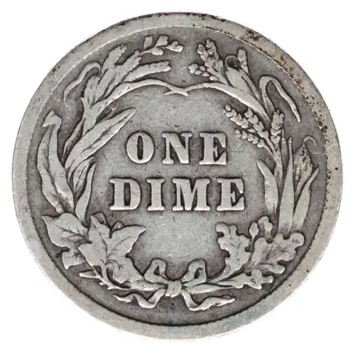 Dimes---Barber or Liberty Head 1892-1916 -Silver- 1 Dime (2)