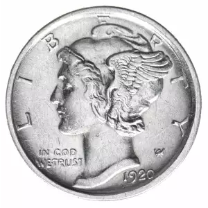 Dimes---Winged Liberty Head or Mercury 1916-1945 -Silver- 1 Dime