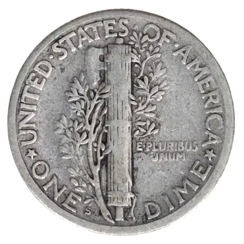 Dimes---Winged Liberty Head or Mercury 1916-1945 -Silver- 1 Dime (2)