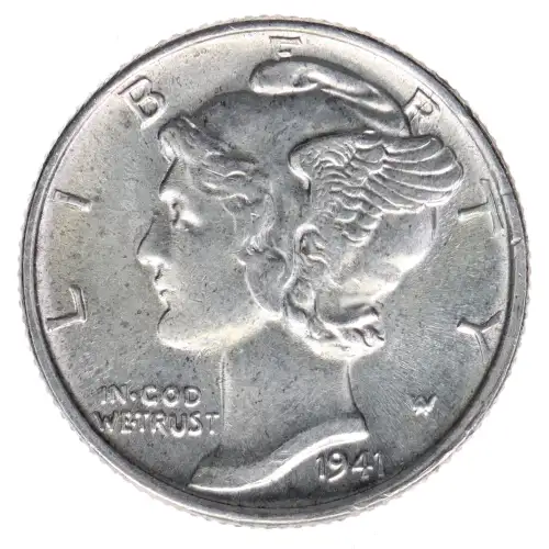 Dimes---Winged Liberty Head or Mercury 1916-1945 -Silver- 1 Dime