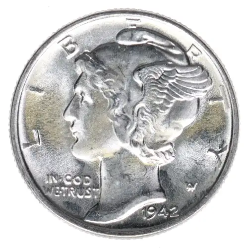Dimes---Winged Liberty Head or Mercury 1916-1945 -Silver- 1 Dime (2)