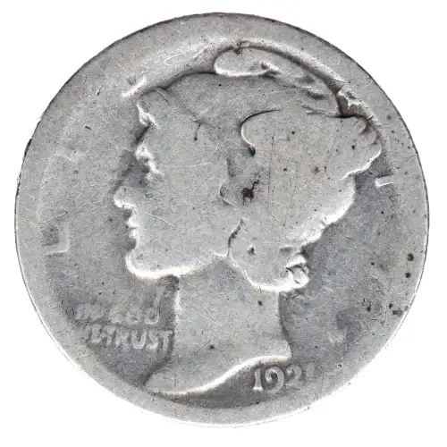 Dimes---Winged Liberty Head or Mercury 1916-1945 -Silver- 1 Dime (2)
