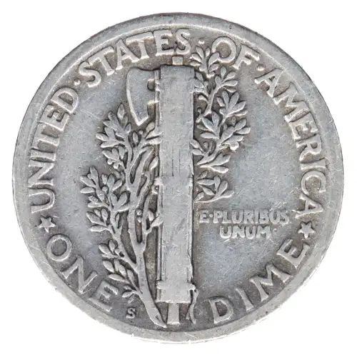 Dimes---Winged Liberty Head or Mercury 1916-1945 -Silver- 1 Dime (2)