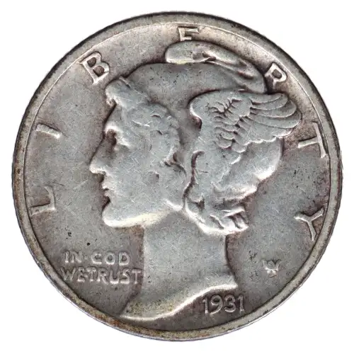 Dimes---Winged Liberty Head or Mercury 1916-1945 -Silver- 1 Dime (2)