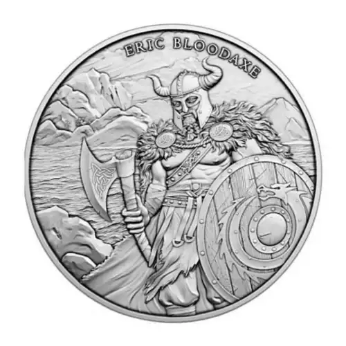 Eric Bloodaxe Legendary Warriors Series 1oz .999 Silver Round