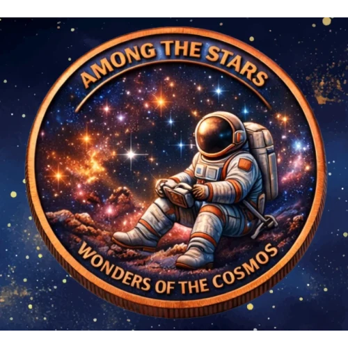 Exploring the Stars  Colorized 5 oz Copper Round  (2)