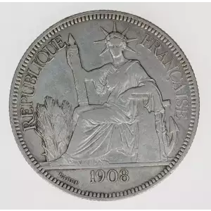 FRENCH INDO-CHINA Silver PIASTRE (2)