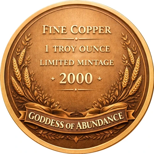 Goddess of Abundance  1 oz Copper Round (2)