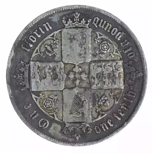 Great Britain Silver FLORIN (Two Shillings)