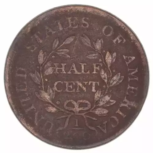 Half Cent Draped Bust-1800-08 -Copper (2)