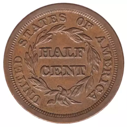 Half Cents -Braided Hair 1840-57 -Copper (2)