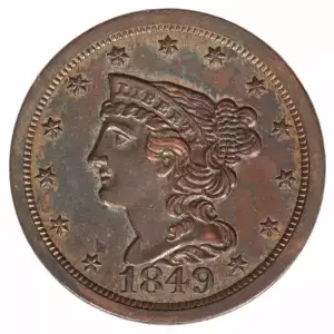 Half Cents -Braided Hair 1840-57 -Copper